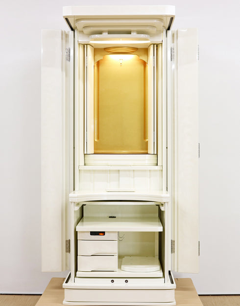 Soka Gakkai Furniture-style Buddhist Altar "Akane" Available in 4 colors Made in Japan Rainbow Gold Cabinet Compatible with Permanent Gohonzon